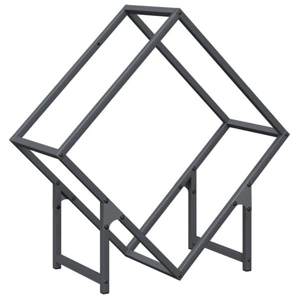 vidaXL Polttopuut Antrasiitti 60x25x60 cm Kylmävalssattu teräs