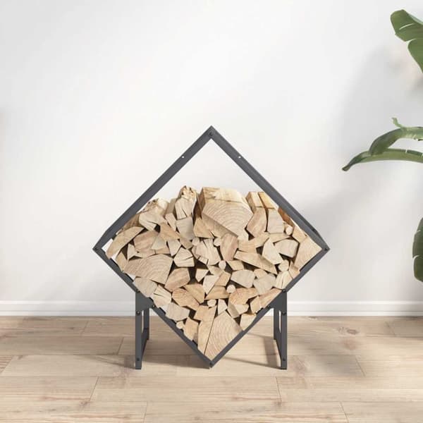 vidaXL Polttopuut Antrasiitti 60x25x60 cm Kylmävalssattu teräs