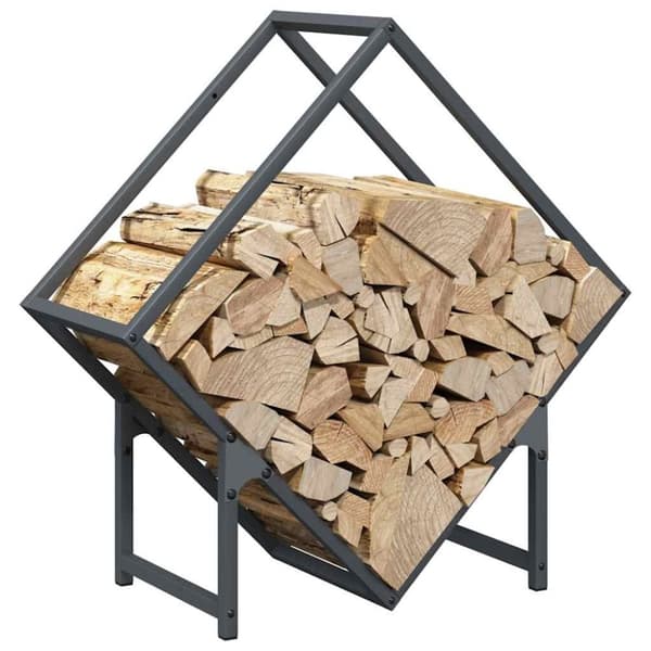 vidaXL Polttopuut Antrasiitti 60x25x60 cm Kylmävalssattu teräs