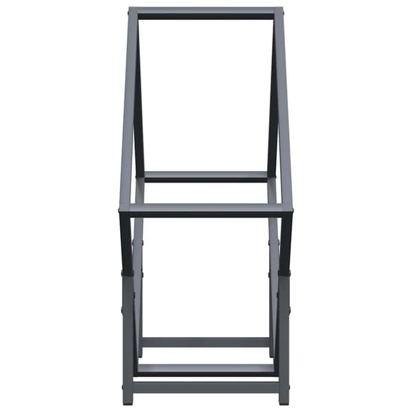 vidaXL Polttopuut Antrasiitti 60x25x60 cm Kylmävalssattu teräs