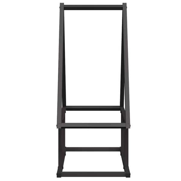 vidaXL brændestativ 50x25x60 cm koldvalset stål sort