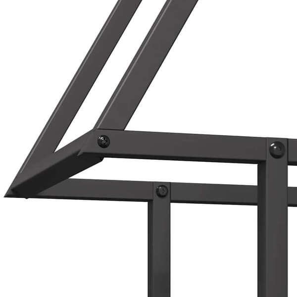 vidaXL brændestativ 50x25x60 cm koldvalset stål sort