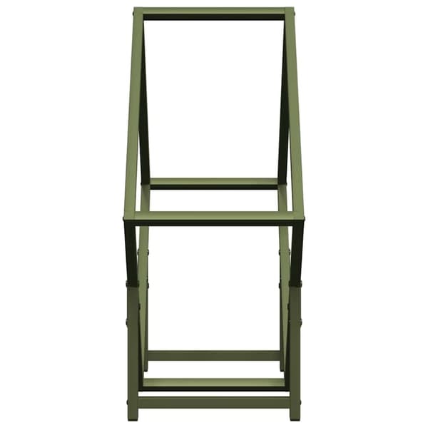 vidaXL Vedställ olivgrön 60x25x60 cm kallvalsat stål