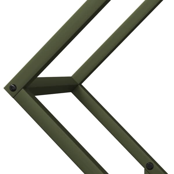 vidaXL Vedställ olivgrön 60x25x60 cm kallvalsat stål