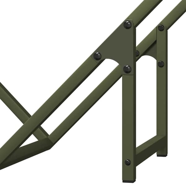 vidaXL Vedställ olivgrön 60x25x60 cm kallvalsat stål