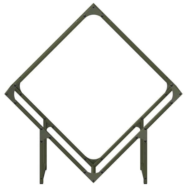 vidaXL Polttopuuteline 80x25x80 cm kylmävalssattua terästä