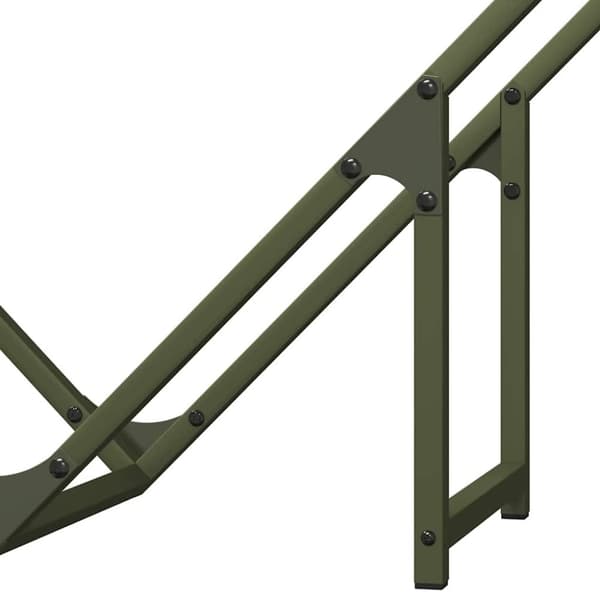 vidaXL Polttopuuteline 80x25x80 cm kylmävalssattua terästä