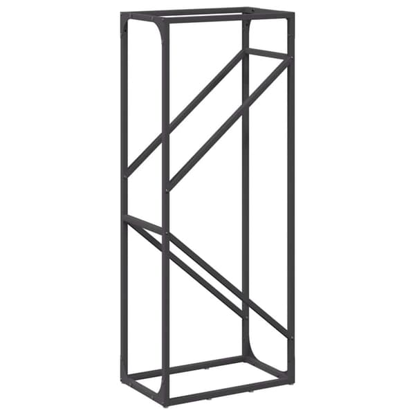vidaXL brændestativ 40x25x100 cm koldvalset stål sort