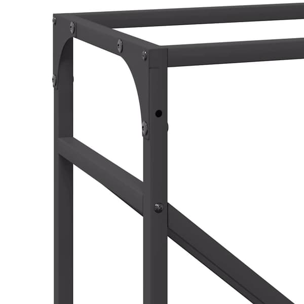 vidaXL brændestativ 40x25x100 cm koldvalset stål sort