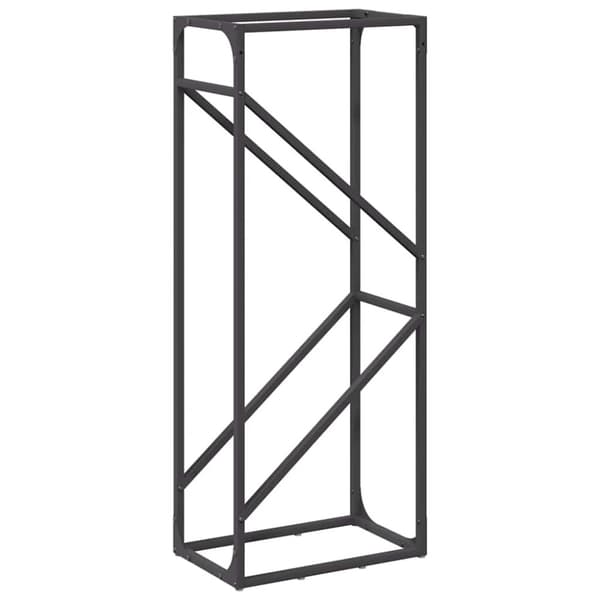 vidaXL brændestativ 40x25x100 cm koldvalset stål sort