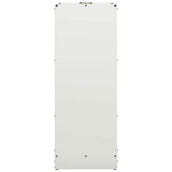vidaXL Vedstativ hvit 40x30x80 cm kaldvalset stål