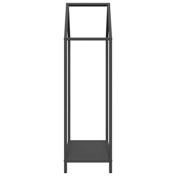 vidaXL brændestativ 40x25x90 cm koldvalset stål sort