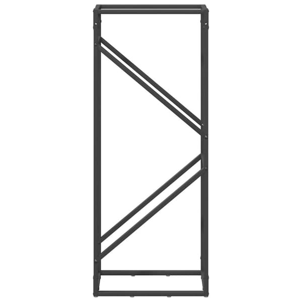 vidaXL Vedställ svart 40x25x100 cm kallvalsat stål