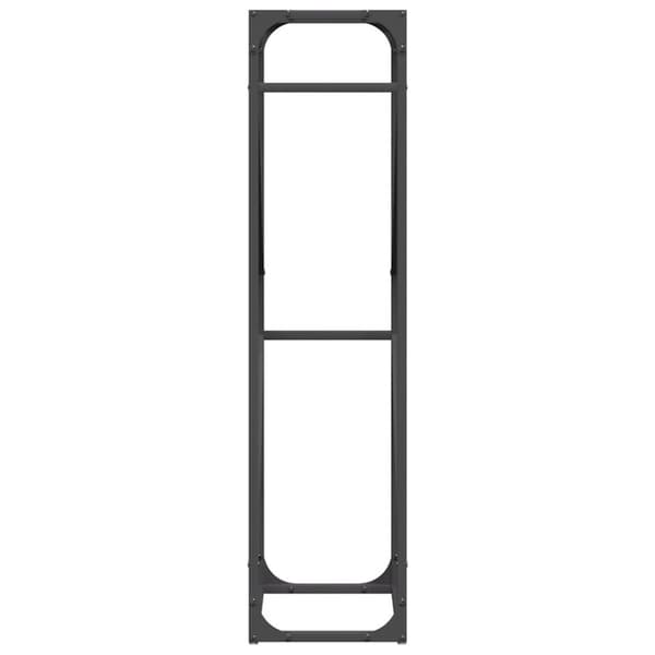 vidaXL Vedställ svart 40x25x100 cm kallvalsat stål