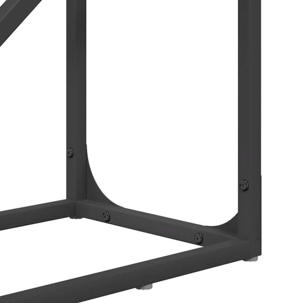 vidaXL Vedstativ svart 40x25x100 cm kaldvalset stål