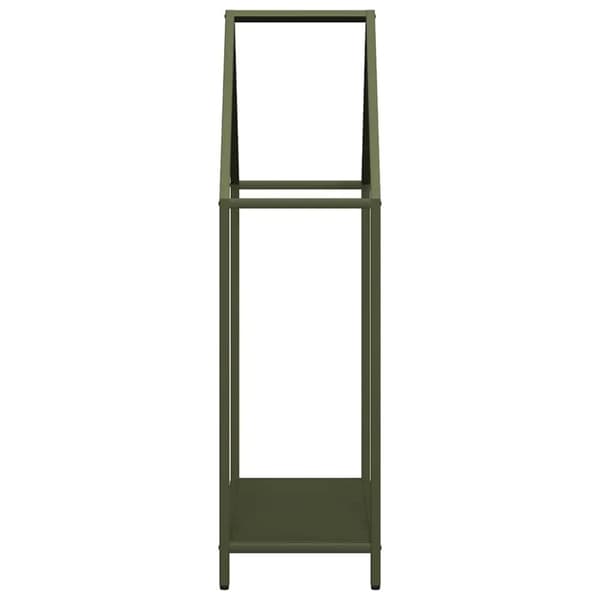 vidaXL Vedställ olivgrön 60x25x90 cm kallvalsat stål