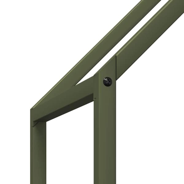 vidaXL Vedställ olivgrön 60x25x90 cm kallvalsat stål