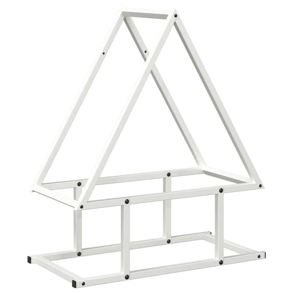 vidaXL Vedstativ svart 50x25x60 cm kaldvalset stål