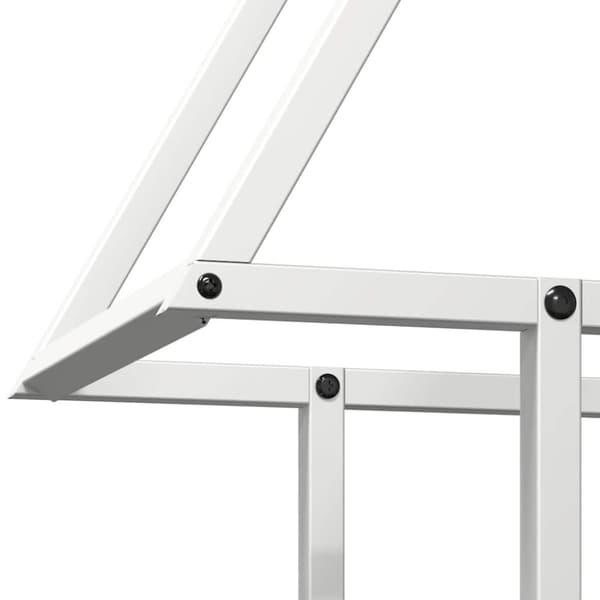 vidaXL Vedstativ svart 50x25x60 cm kaldvalset stål