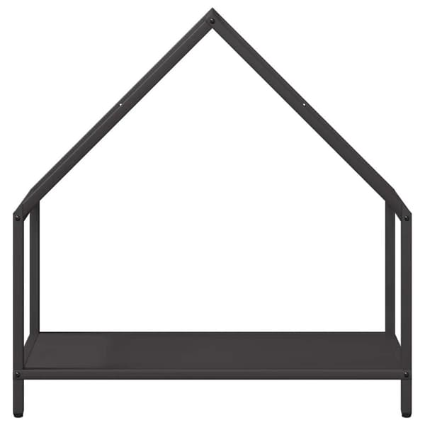 vidaXL Vedställ svart 60x25x60 cm kallvalsat stål