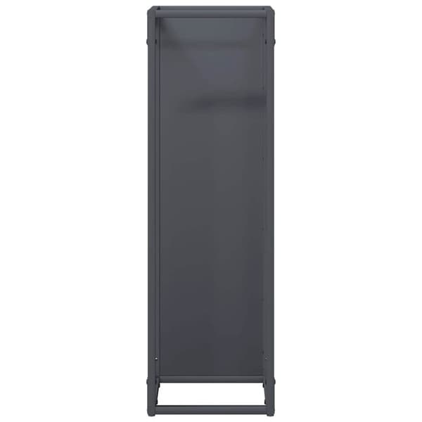 vidaXL Vedstativ antrasitt 25x25x80 cm kaldvalset stål