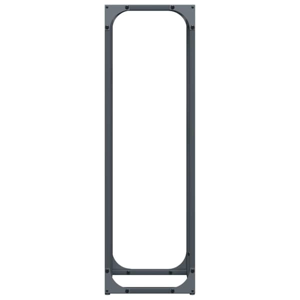 vidaXL Vedstativ antrasitt 25x25x80 cm kaldvalset stål