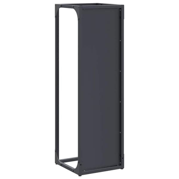 vidaXL Vedstativ antrasitt 25x25x80 cm kaldvalset stål