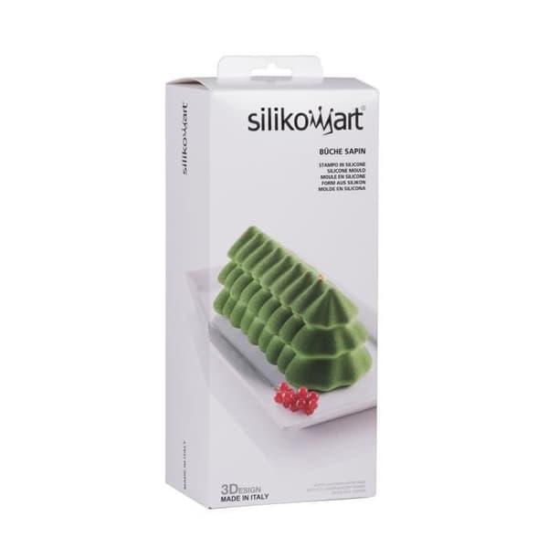 Moule - Silikomart - Bûche Sapin - Silikon - 29 cm - Grå