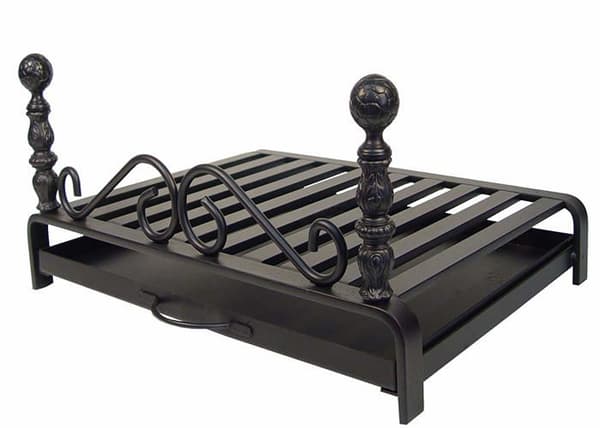 Log andiron - stock skal - stock galler Imex el zorro - 10907 - Grill- för öppen spis med låda () 46 x 36 cm