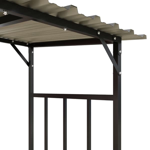 Poltopuuteline, 186x75x185 cm, Musta
