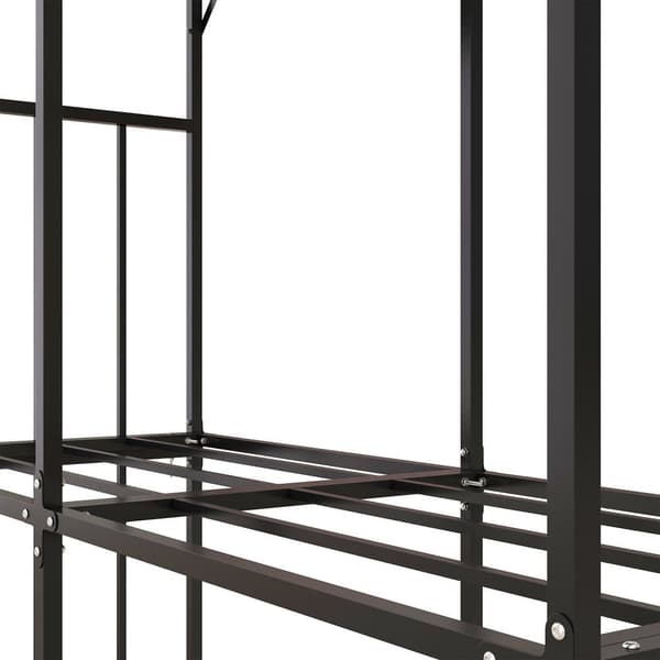 Poltopuuteline, 186x75x185 cm, Musta