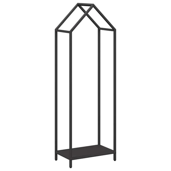 Vedställ svart 40x25x120 cm kallvalsat stål