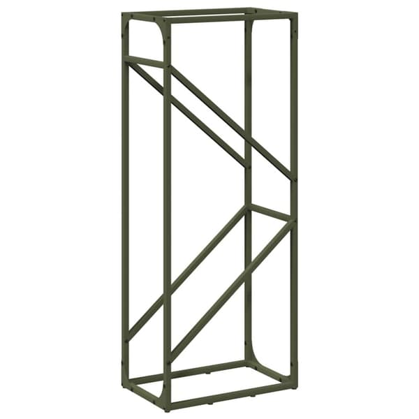 Vedställ olivgrön 40x25x100 cm kallvalsat stål
