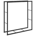 Miniatyrbild 2 av 2: Vedställ svart 110x30x116 cm stål