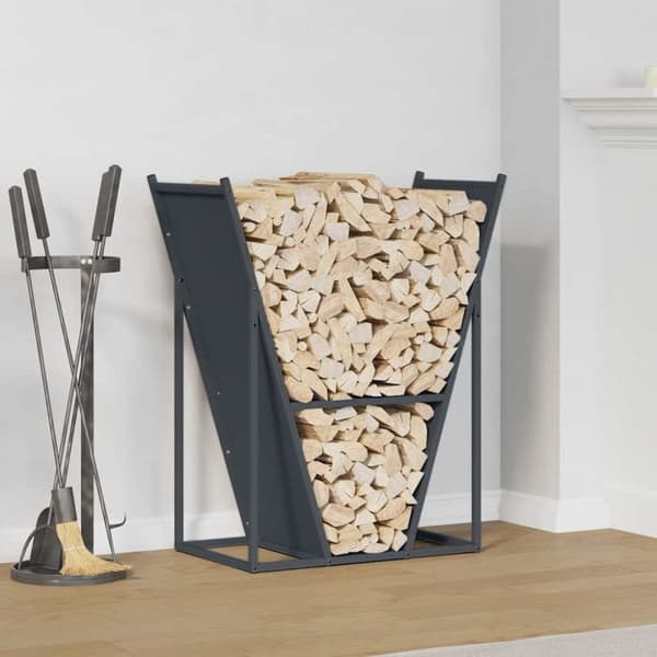 Vedställ antracit 69,5x35x81 cm kallvalsat stål