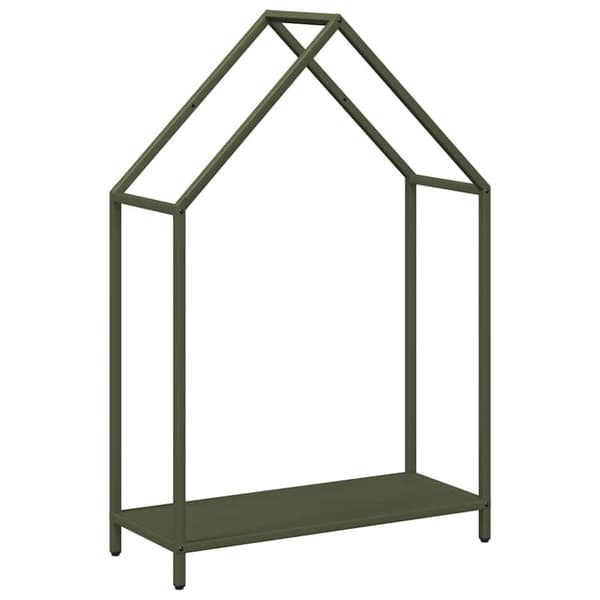 Vedställ olivgrön 60x25x90 cm kallvalsat stål