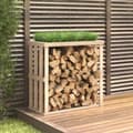 Miniatyrbild 1 av 2: Vedställ 108x52x106 cm massiv furu