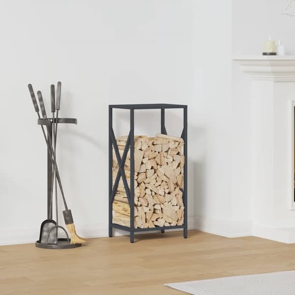 Vedställ antracit 34x25x70 cm kallvalsat stål