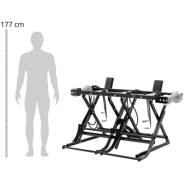 hillvert stamlyftare - hydraulisk - upp till 180 kg - stål