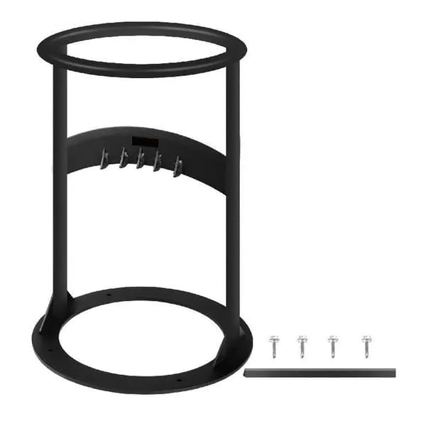 portabel vedklyver i stål, 21cm topp innerdiameter, 33cm höjd, säker och effektiv, stabil struktur, fingervänlig design, lätt att förvara