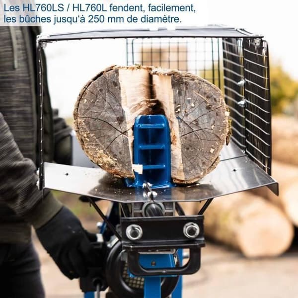 Horisontell elektrisk vedklyv HL760LS 7T 2200W - SCHEPPACH - 52cm Ø 25 cm - med stöd