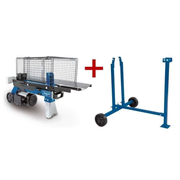 Elektrisk vedklyv horisontell LS700UG 7T - SCHEPPACH - 2200W 52cm Ø 25 cm - med stöd