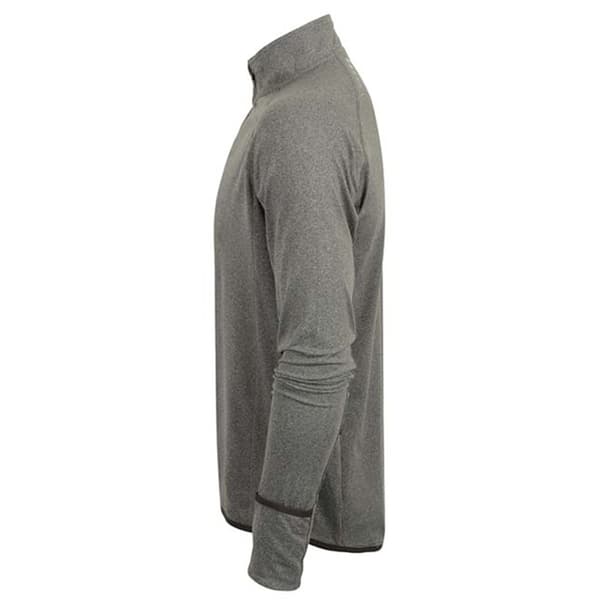 Tombo Herre langærmet Zip Neck Performance Top med lynlås