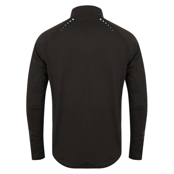 Tombo Herre langærmet Zip Neck Performance Top med lynlås