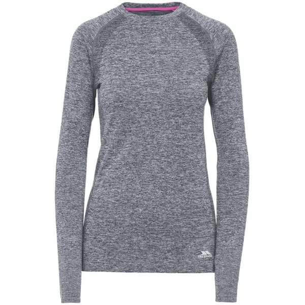 Trespass Womens/Ladies Welina Long Sleeve Active Top Black Marl S