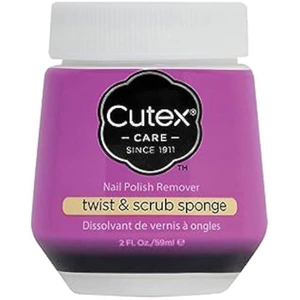 Svampkruka - CUTEX - Twist &amp; Scrub - Praktisk - Portabel - Lätt att använda