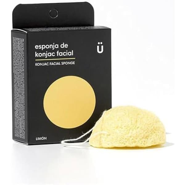Esponja Konjac Facial Limón - Naturborste - 15 gr - Vit