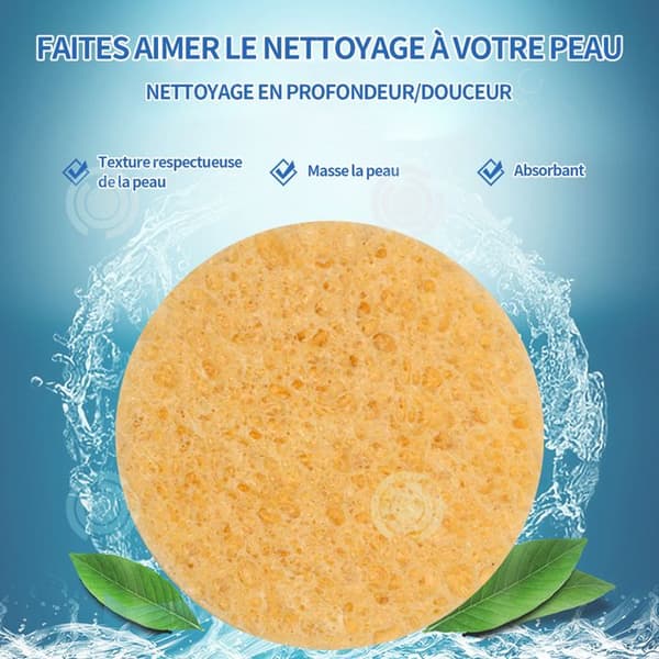 INN Bath Sponge 2st Högkvalitativ rengöringsduschsvamp 7,5x0,8cm Djup ansiktsrengöring Tångbubblesvamp