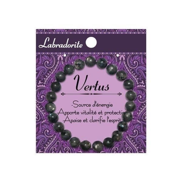 Armband - Labradorit - 19 cm - Naturlig sten - Elegant - Unisex