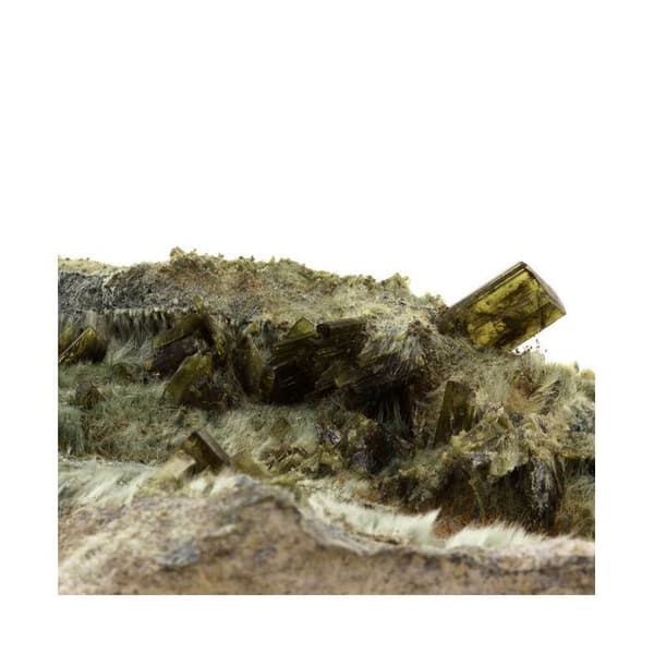 Pierre - ABIJOUX - Epidot - 990,0 ct - Grön - Äkthetsbevis - 55x100x35 mm